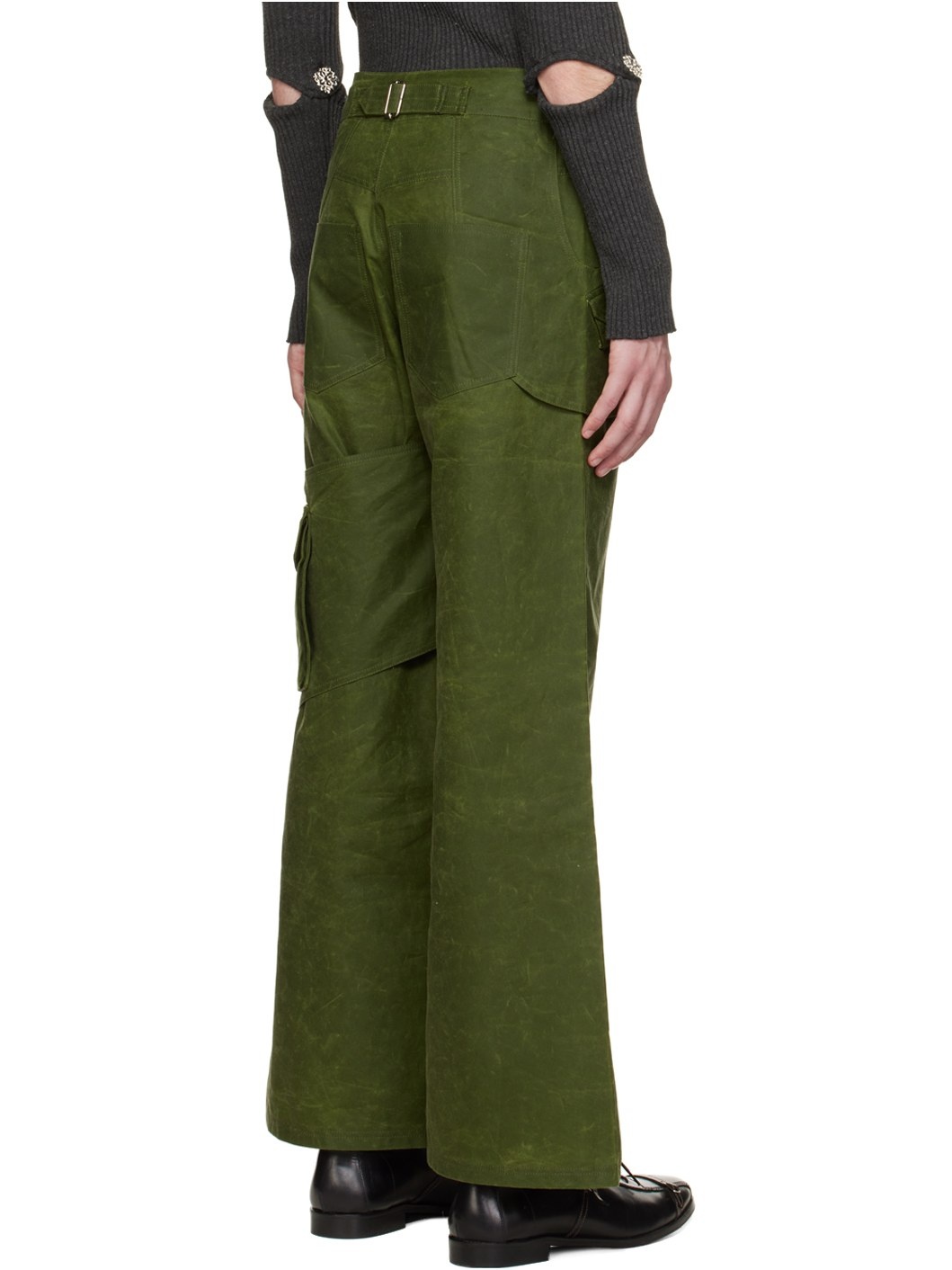 SSENSE Exclusive Green Habitual Cargo Pants - 3