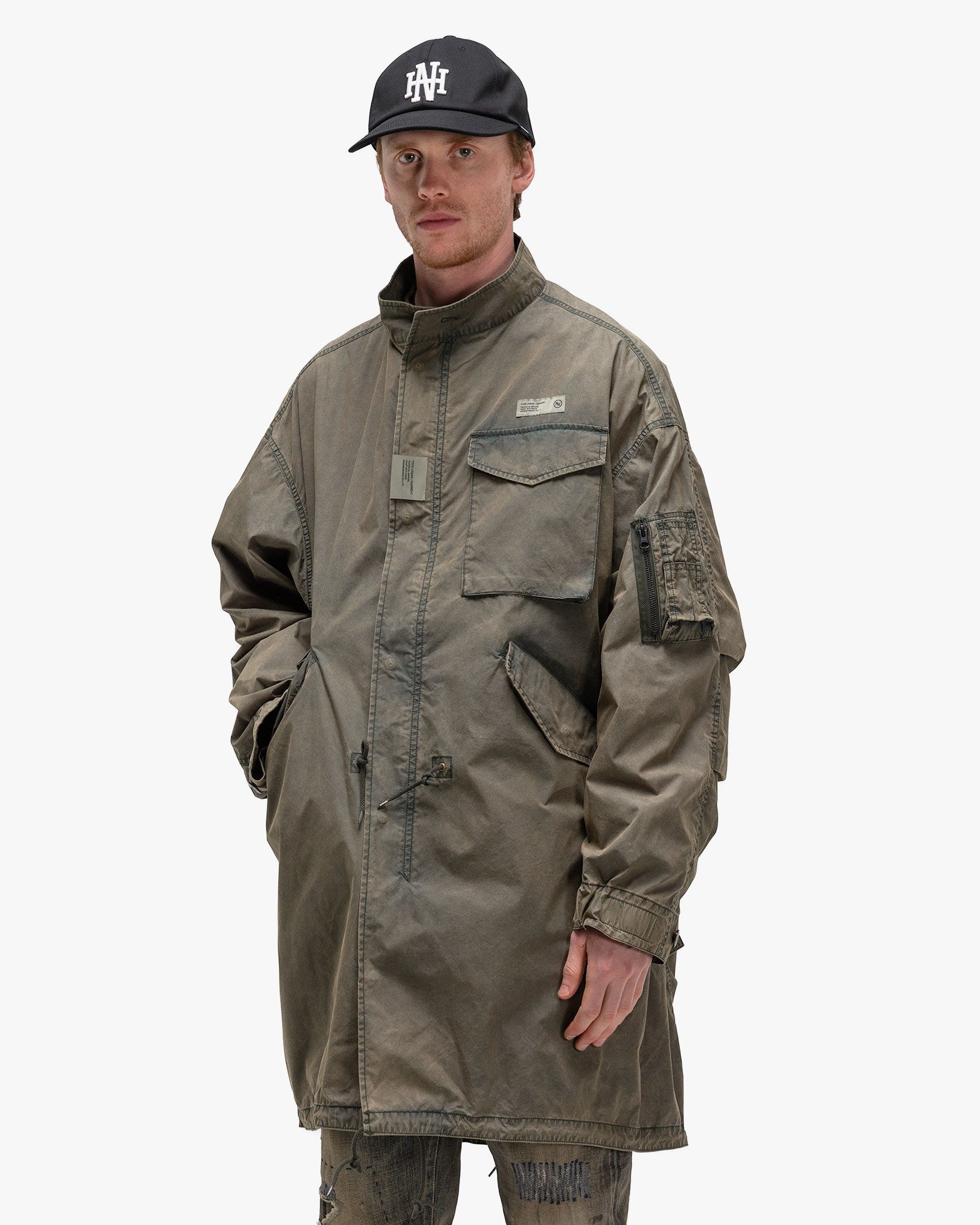 NEIGHBORHOOD Faded Field Coat Olive Drab - 251SZNH-JKM05 | REVERSIBLE