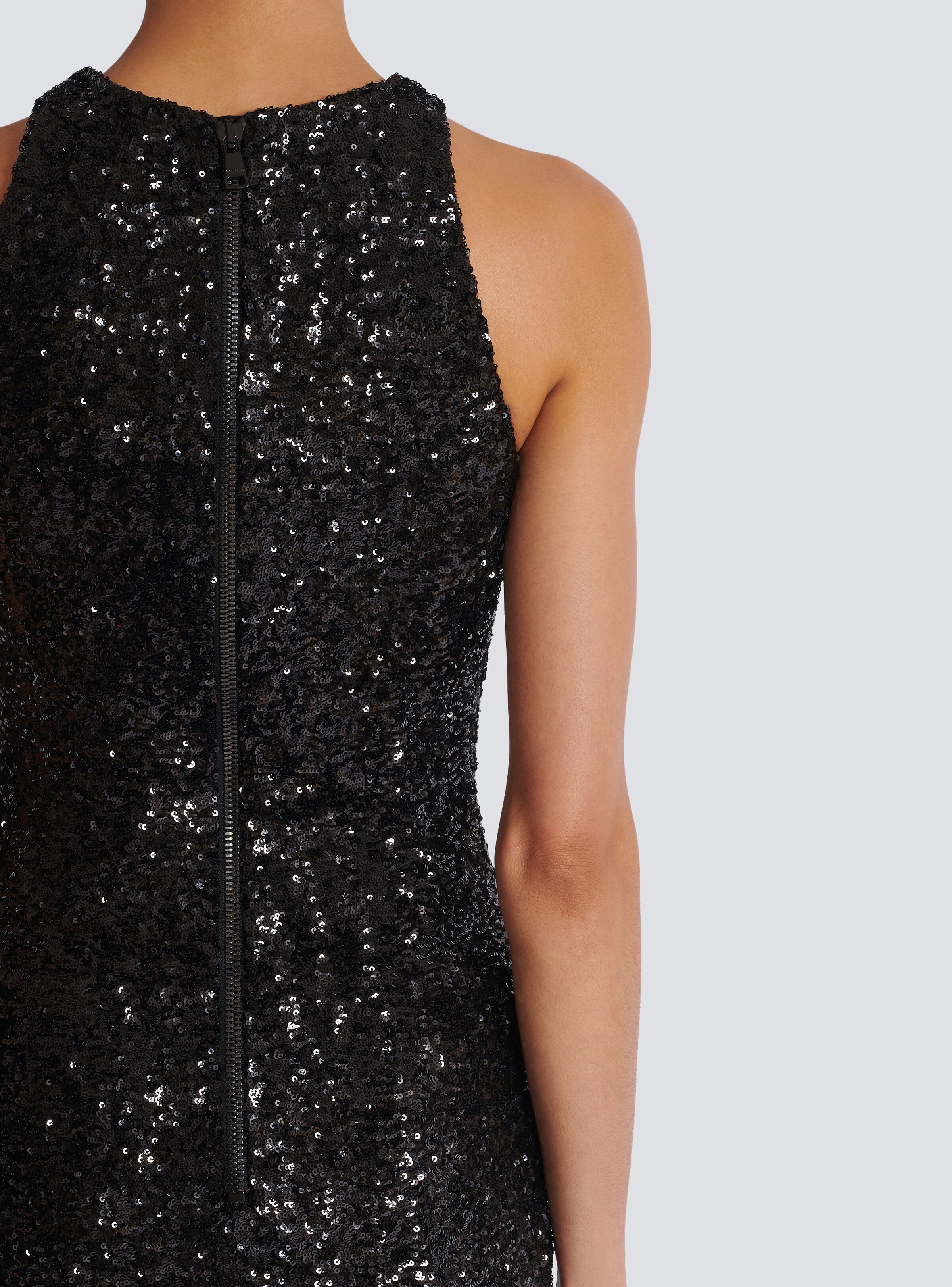 Sequin dress with Grape embroidery - 6