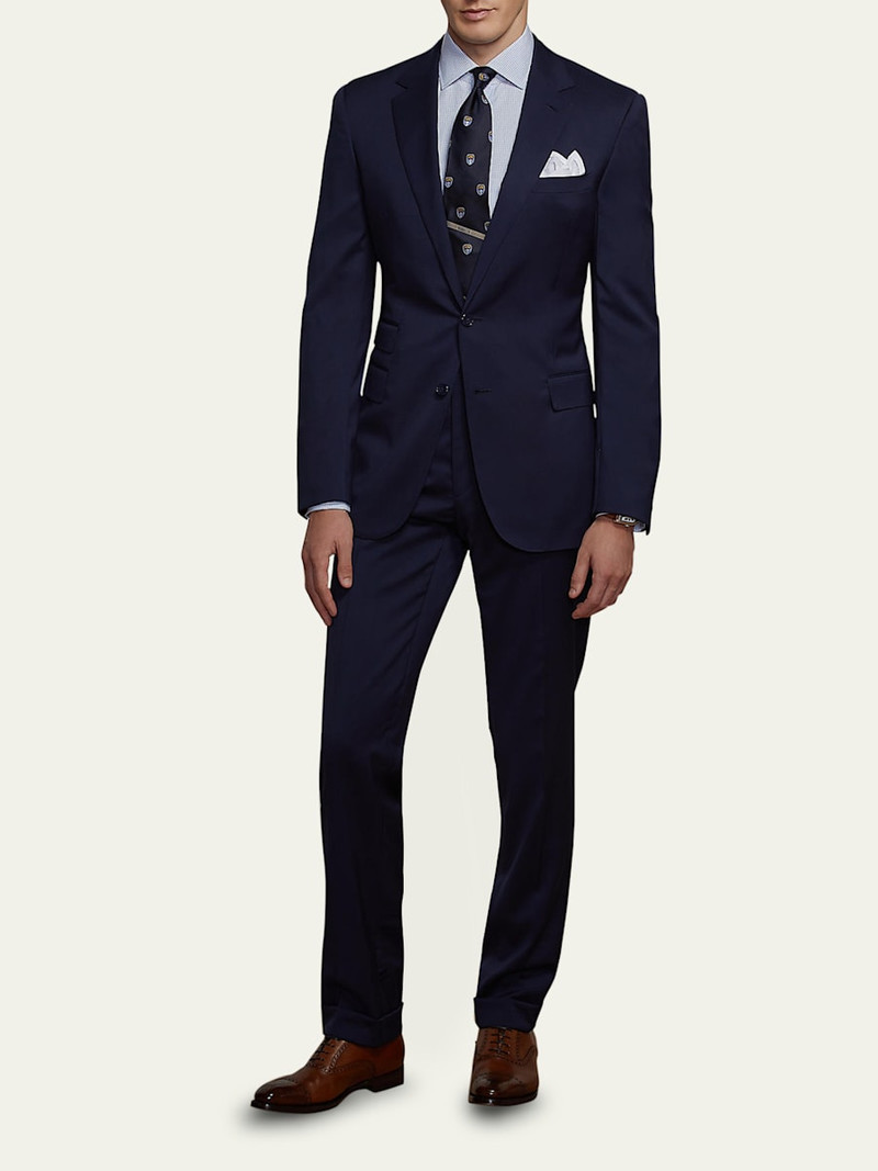Ralph Lauren Men's Solid Wool Serge Suit outlook
