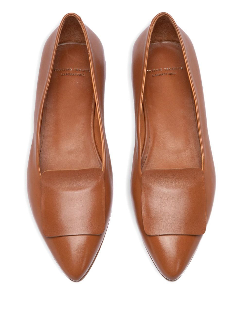leather flat pumps - 4