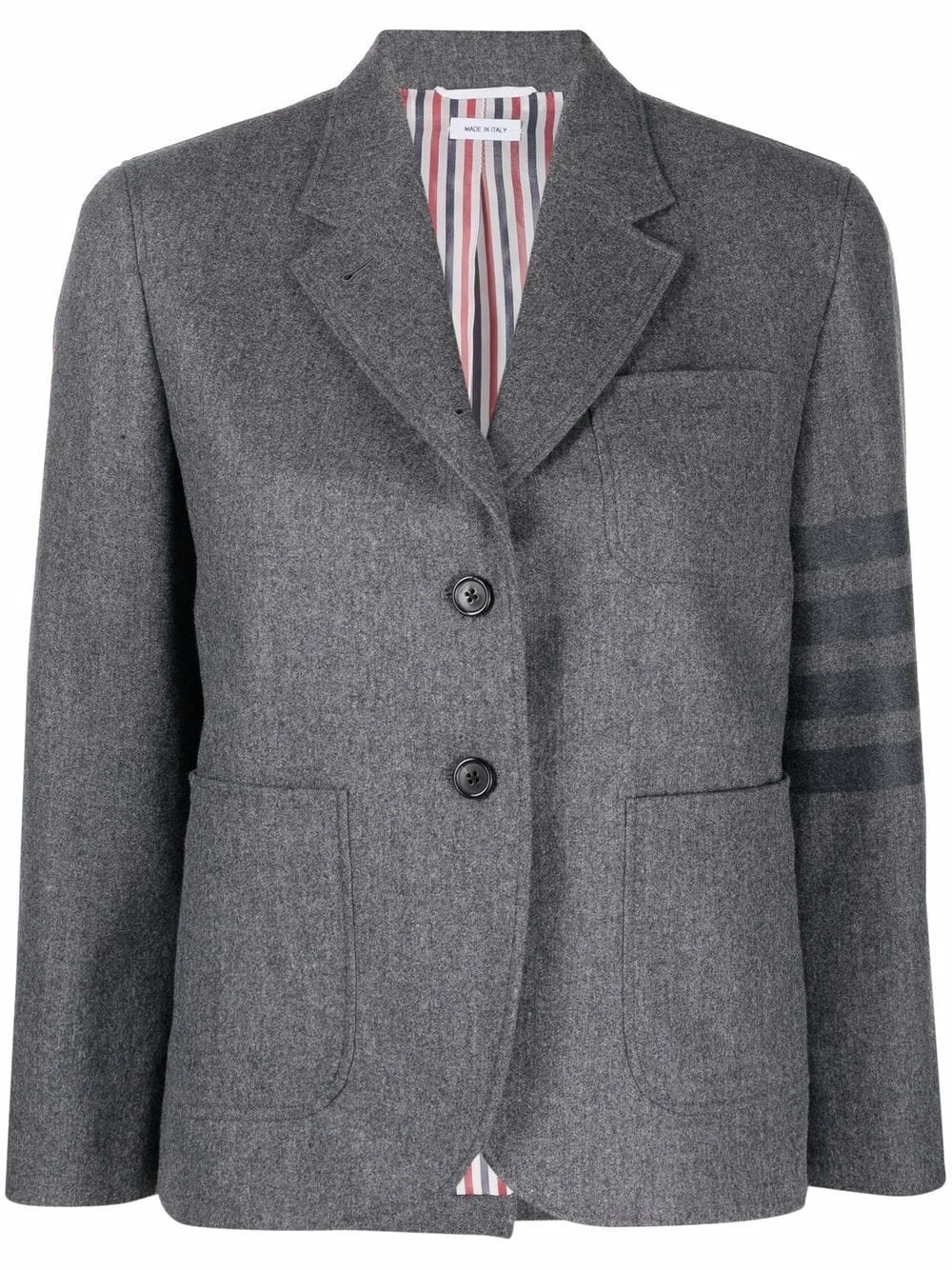 4-Bar stripe single-breasted blazer - 1