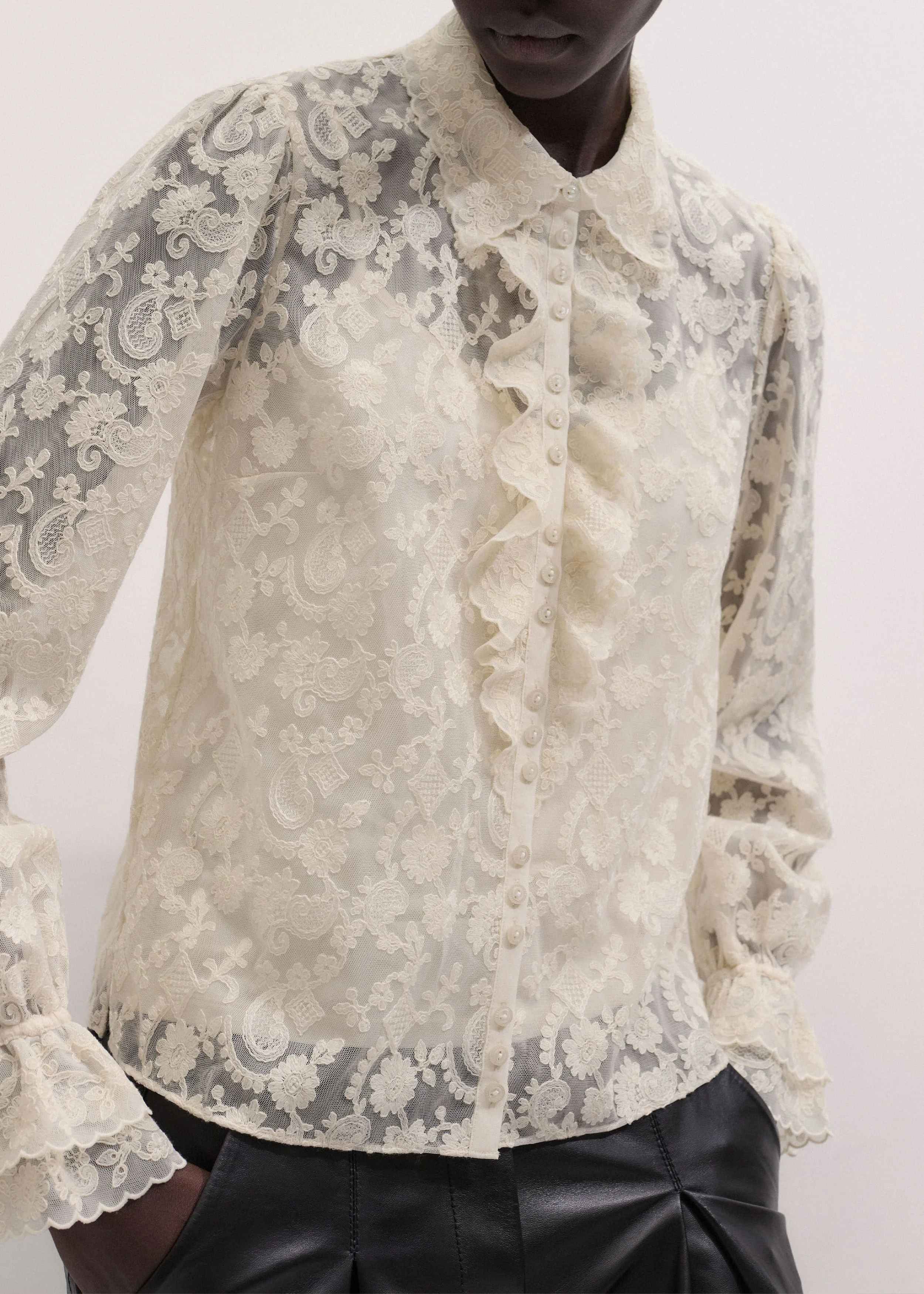 2-in-1 Ruffle Blouse - 1