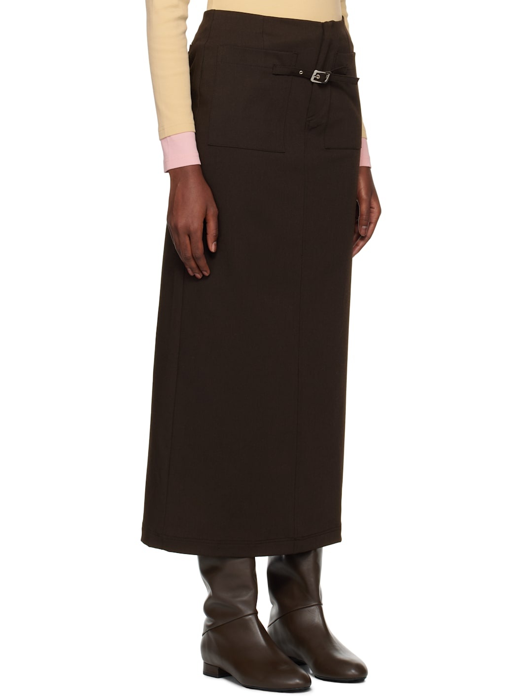 Brown Lizzie Maxi Skirt - 2