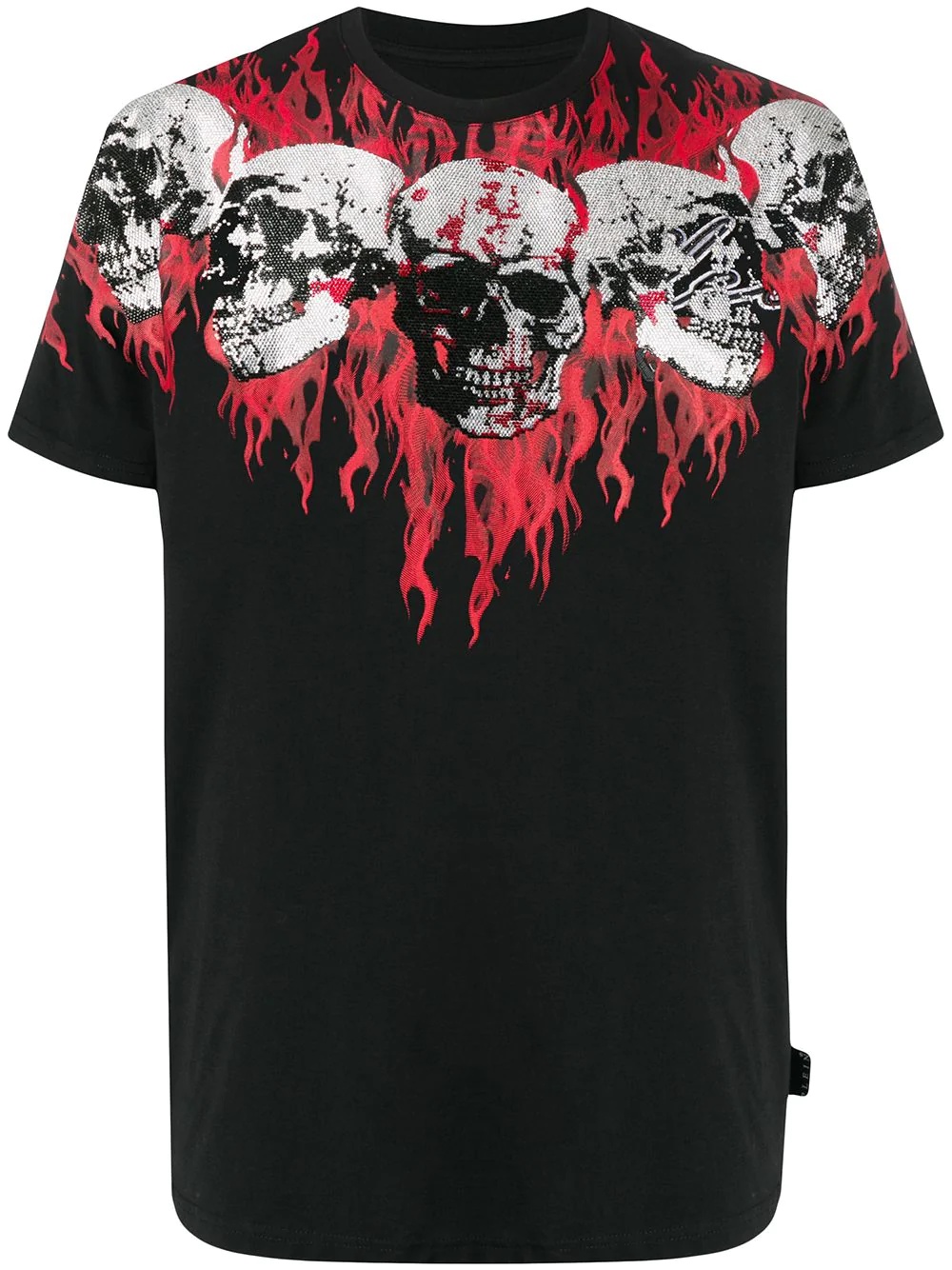 skull-print cotton T-shirt - 1