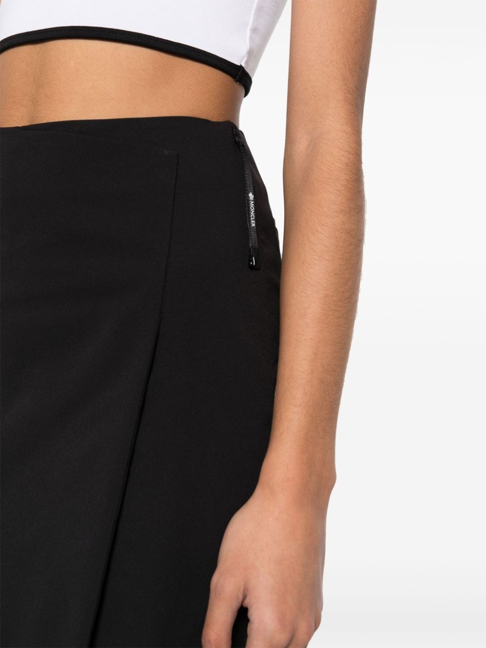 high-waisted layered-effect shorts - 5