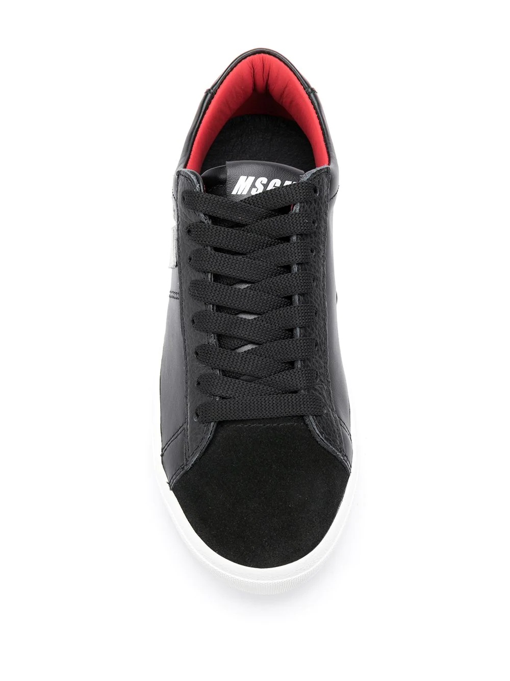 M appliqué low-top sneakers - 4