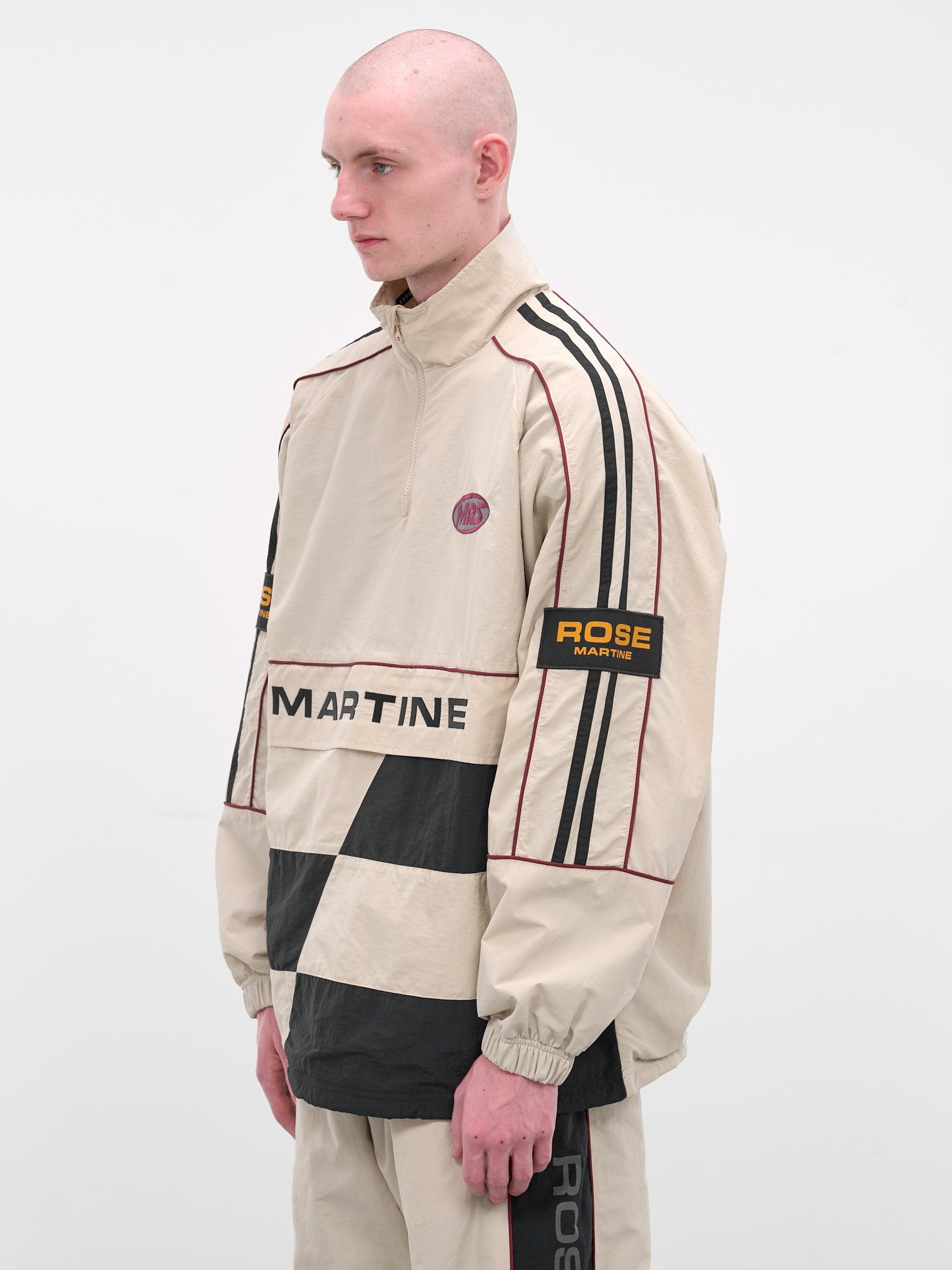 Cream Hockey Nylon Pullover - 2