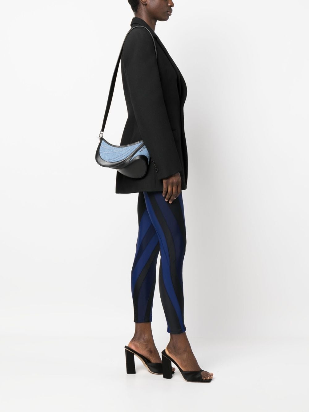 small Spiral Curve 01 denim bag - 2