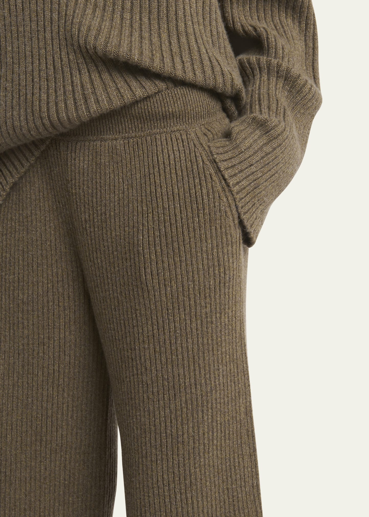 Fobello Baby Cashmere Wide-Leg Trousers - 5