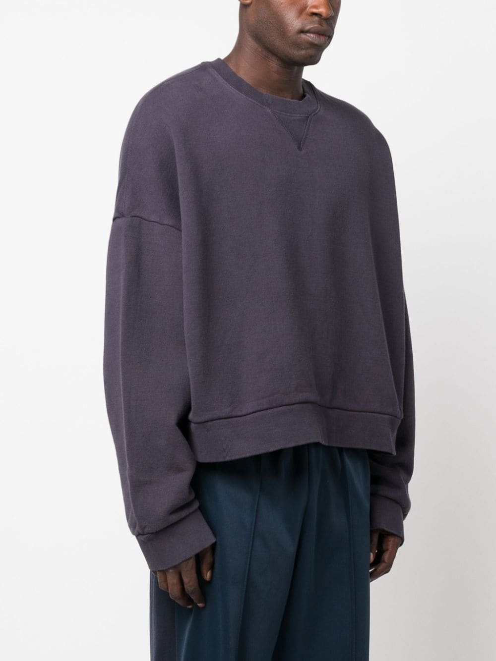 drop-shoulder crew-neck sweatshirt - 4