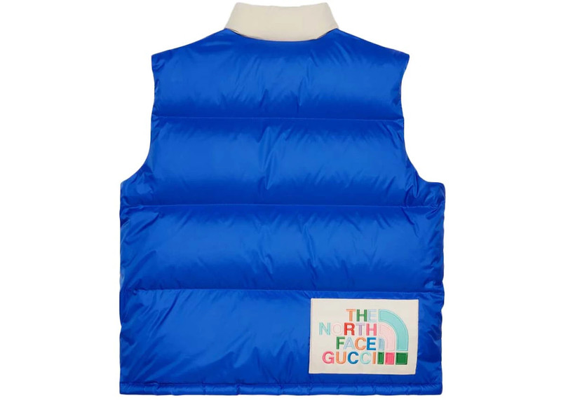 GUCCI Gucci x The North Face Down Vest White/Dark Pink/Black/Blue outlook