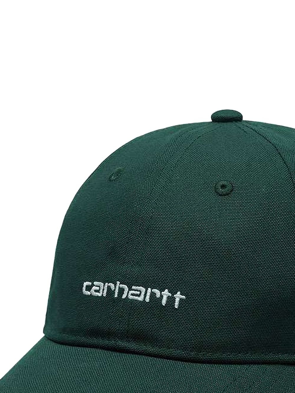 Script-embroidered cap - 2