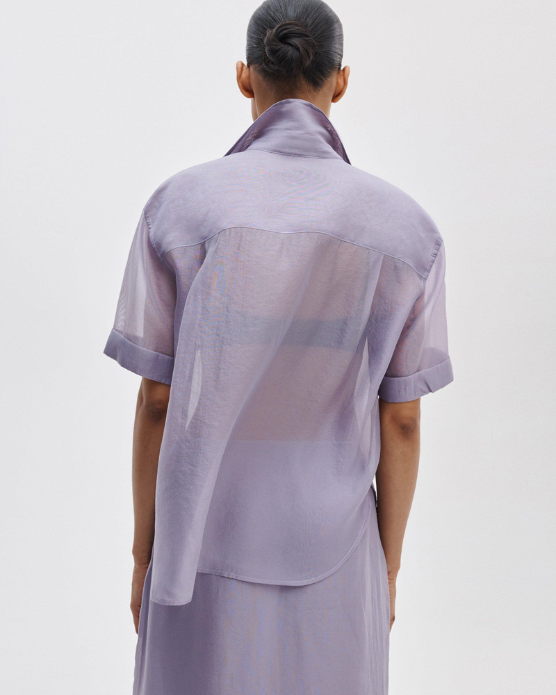 Connie Organza Short-Sleeve Shirt 5