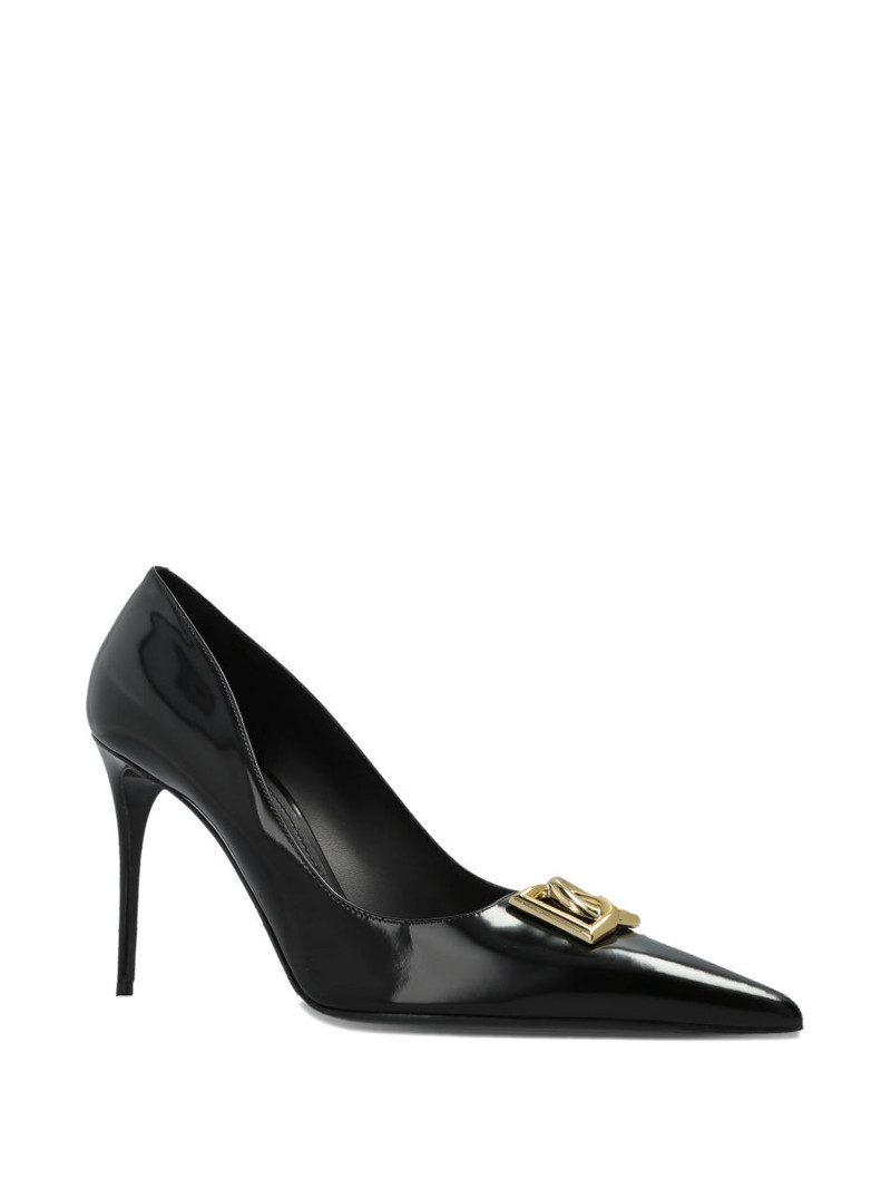 Dolce & Gabbana pointed-toe metal pumps outlook