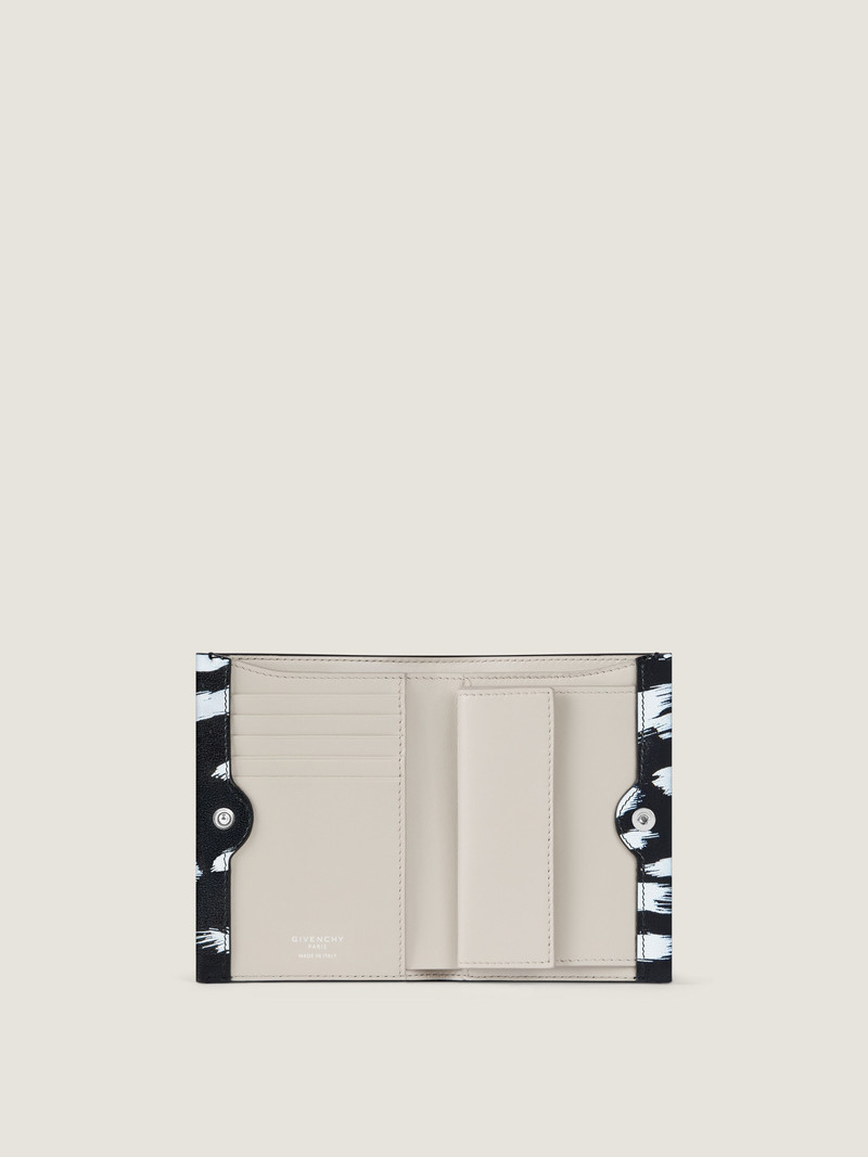 DAY WALLET IN GRAINED LEATHER WITH ANIMAL PRINT 3