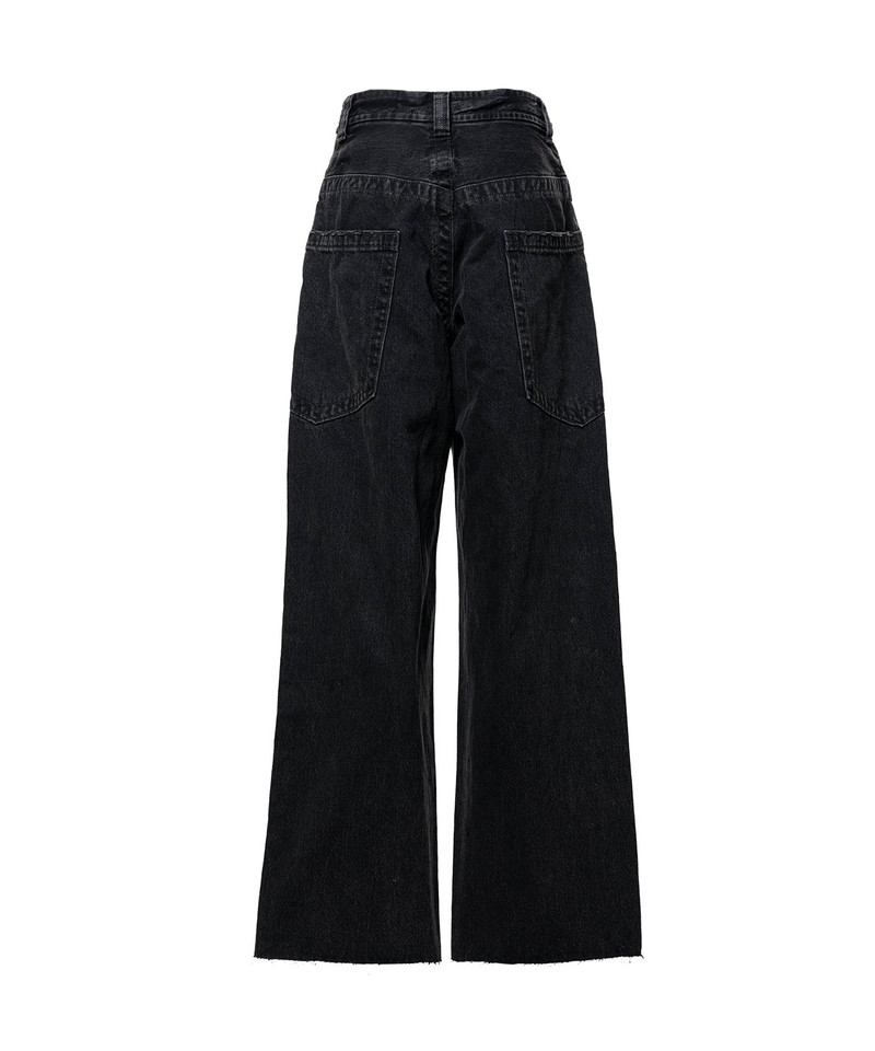 Amateur Sewn Like Wide Denim Pants 22