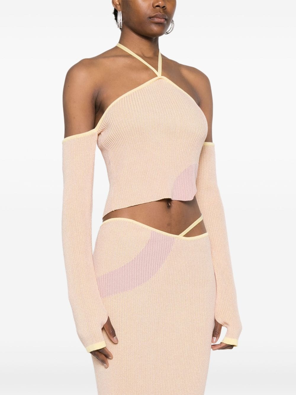 Comma asymmetric ribbed top - 3