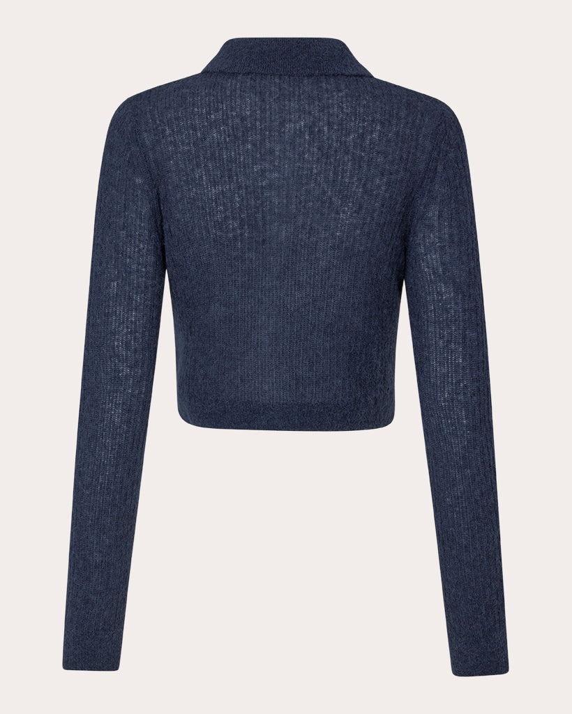 Jacqueline Ribbed Alpaca-Blend Cardigan - 5