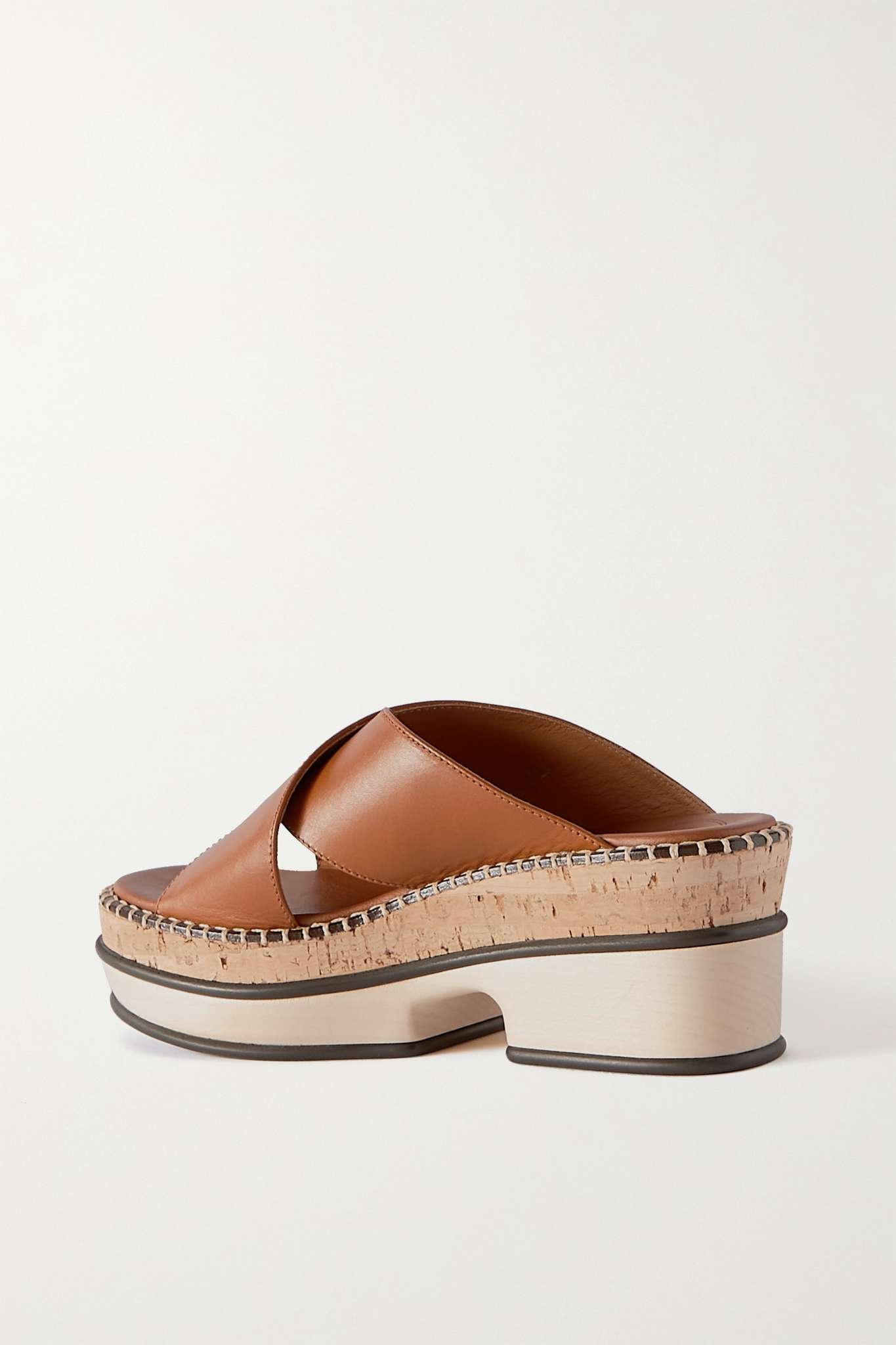 Laia leather platform mules - 3