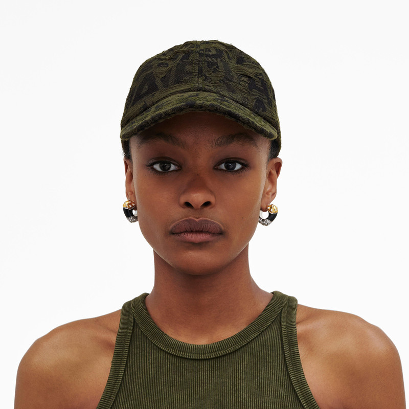 Marc Jacobs DISTRESSED MONOGRAM BASEBALL CAP outlook