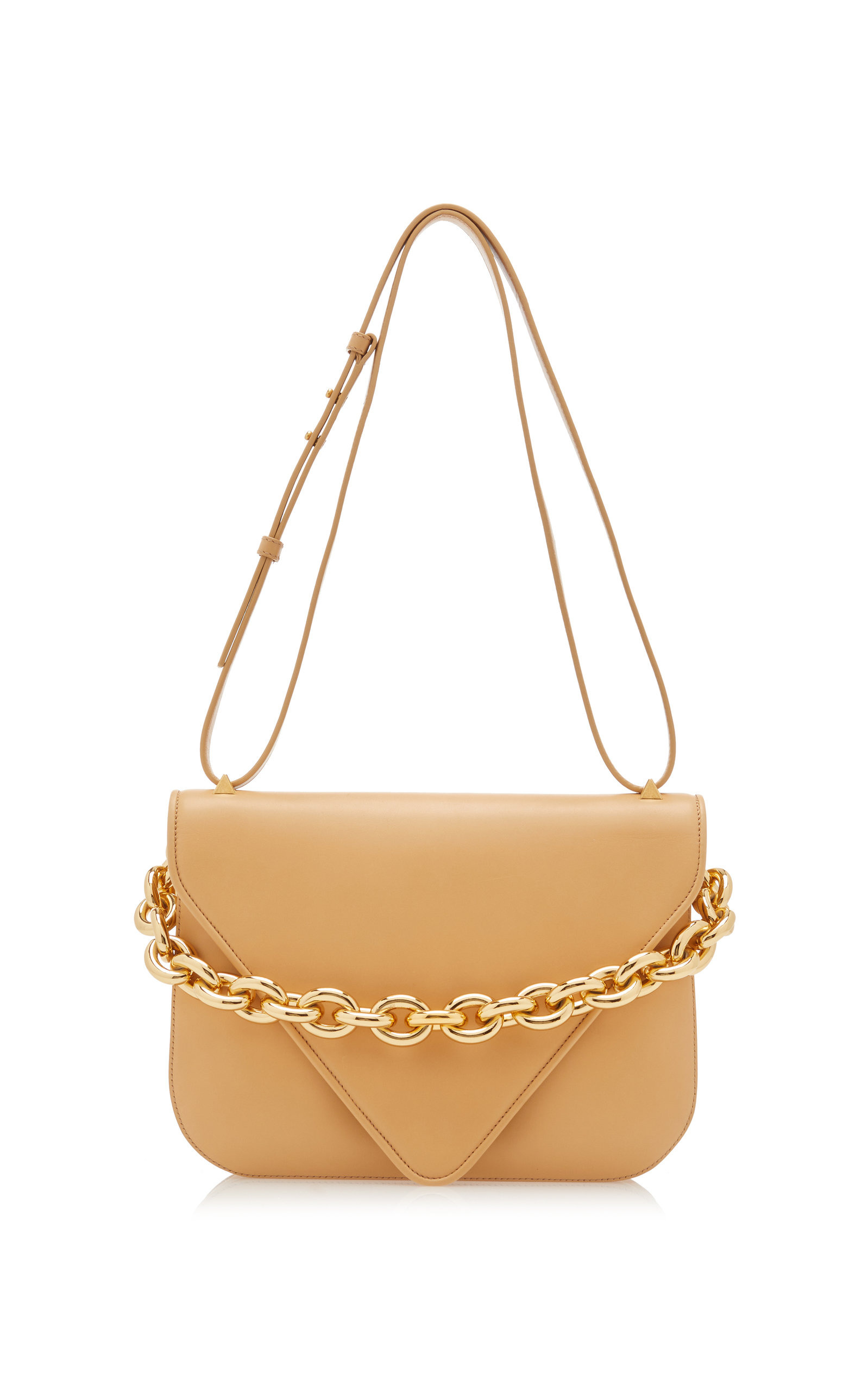 The Mount Large Leather Shoulder Bag neutral - 4