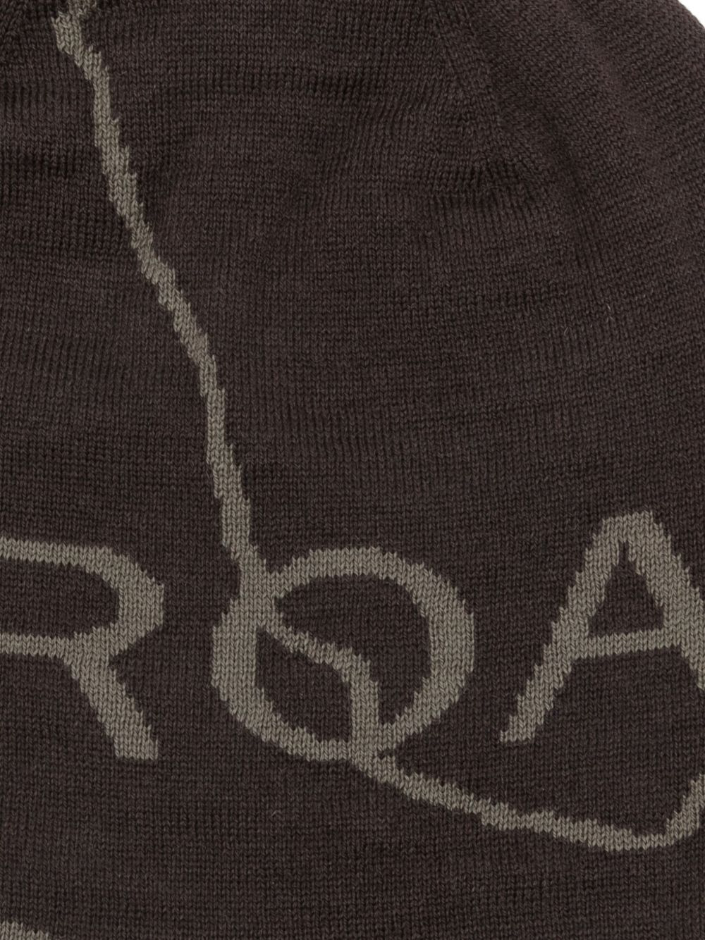 logo-jacquard beanie - 2