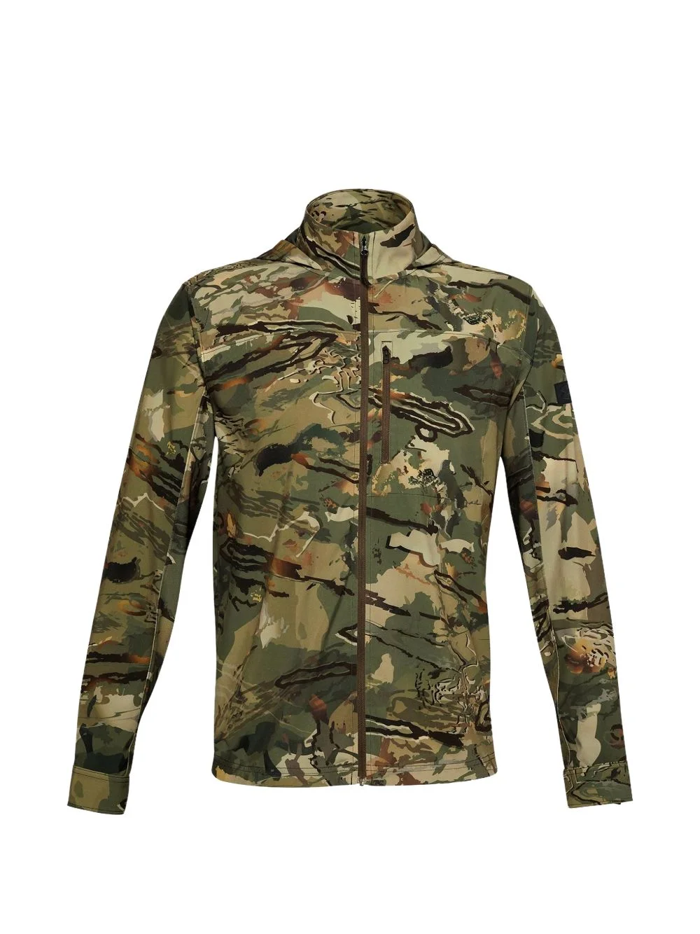 camo zip-up jacket - 1
