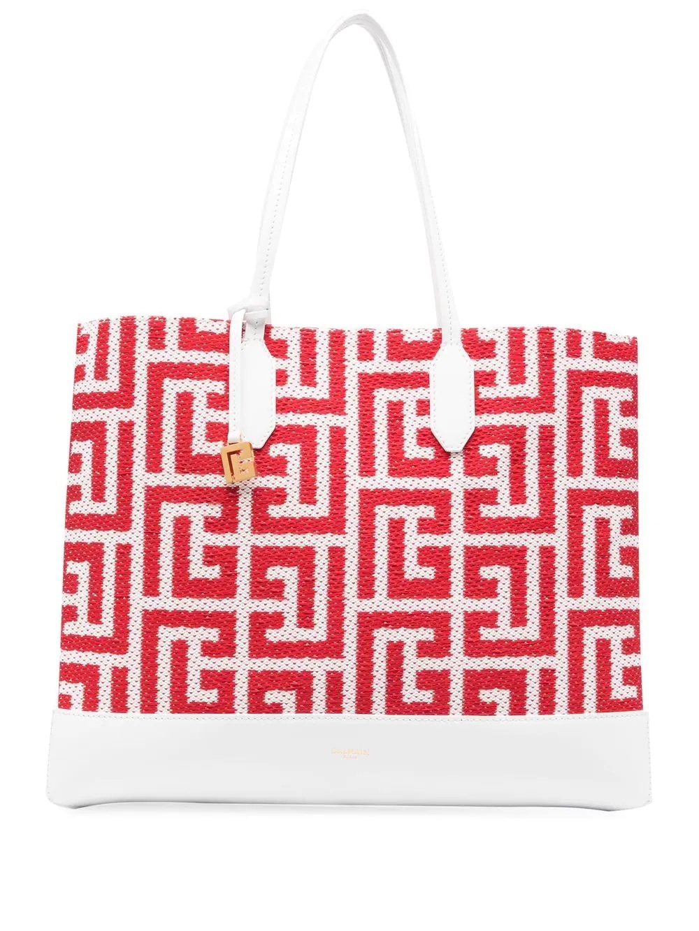 monogram-jacquard tote bag - 1