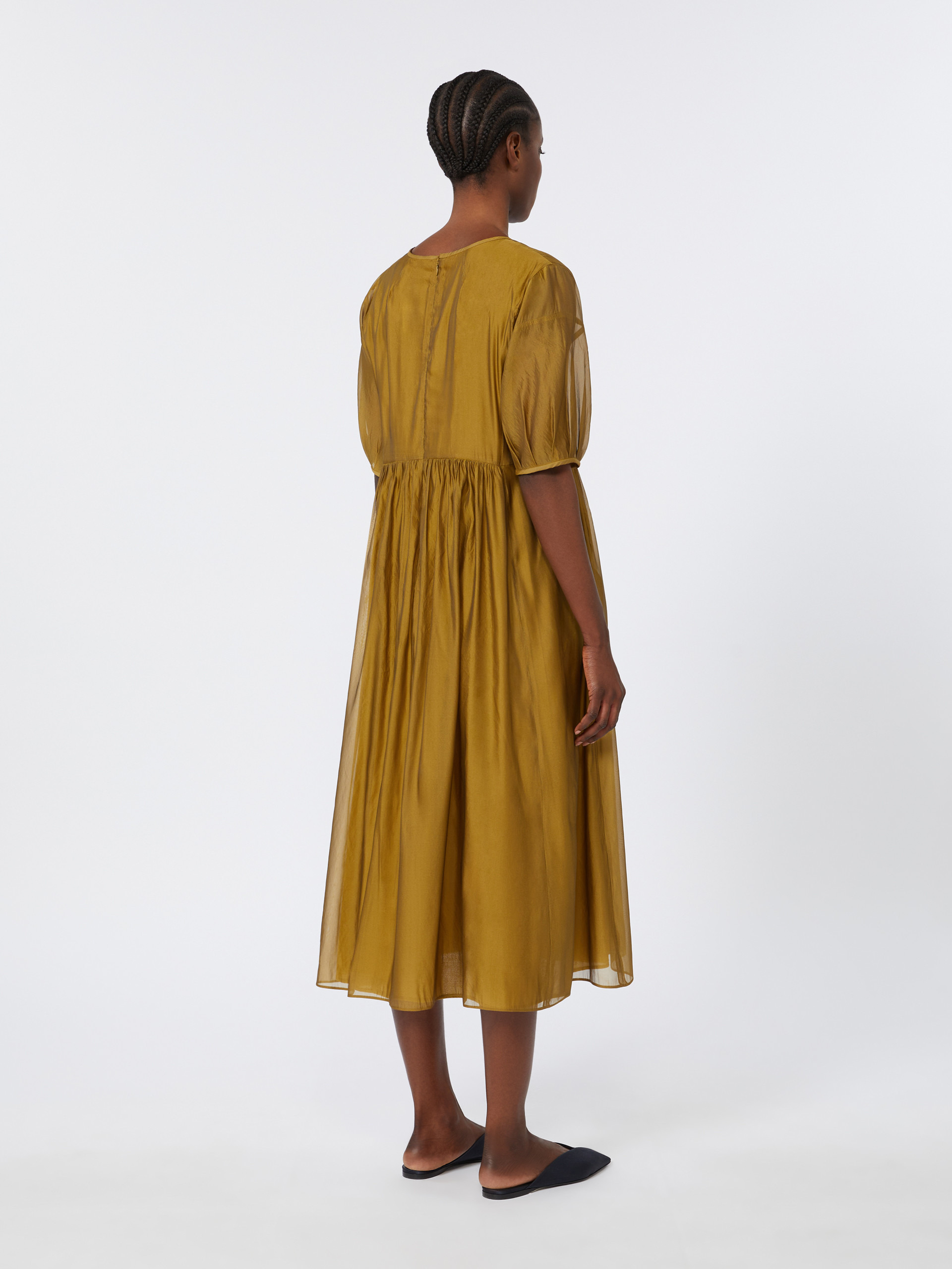 FATOSO Silk-blend organza dress - 4