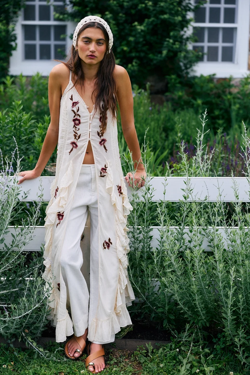Rosa Embroidered Maxi Top - 1