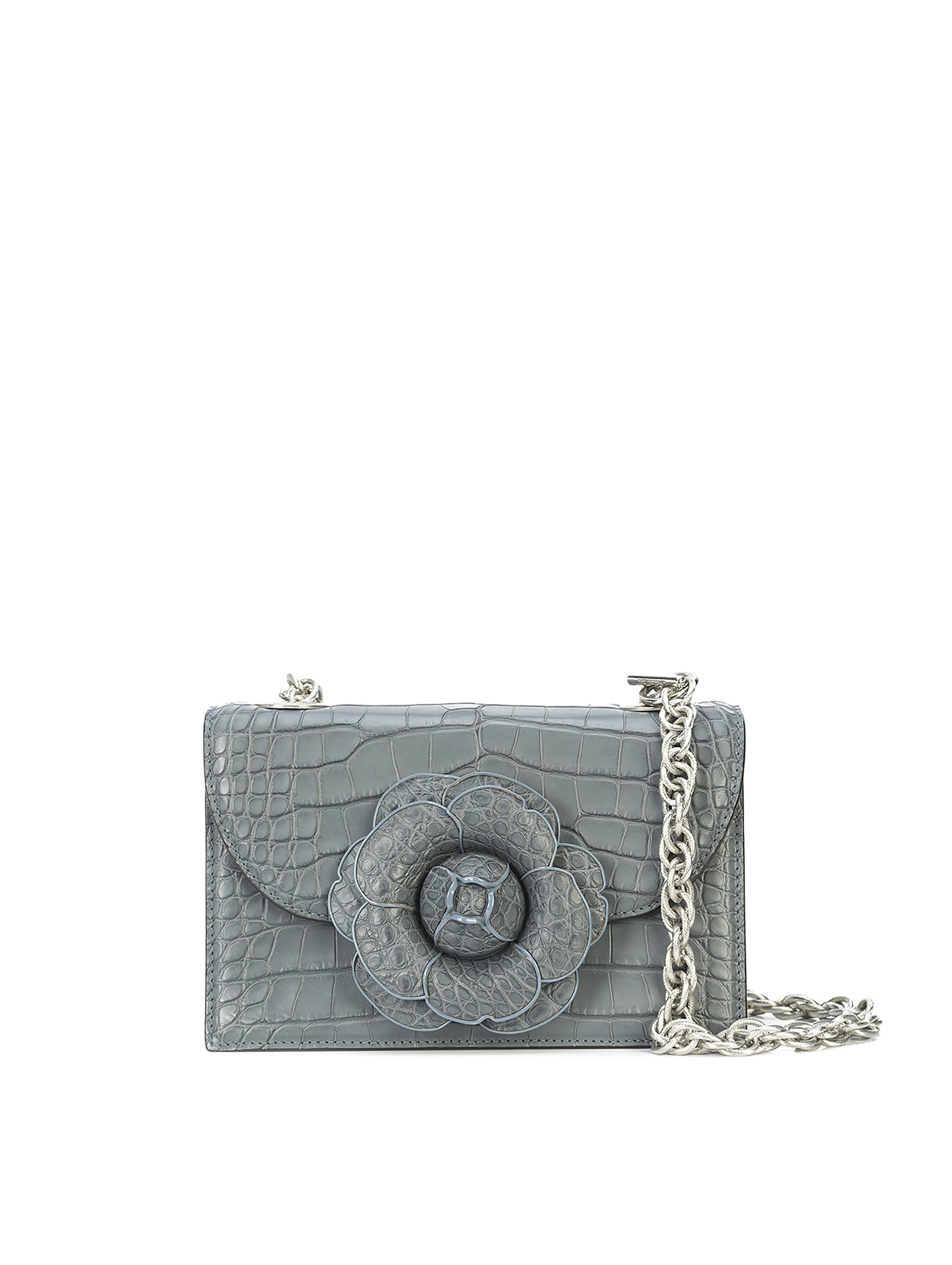 GREY ALLIGATOR TRO BAG - 1