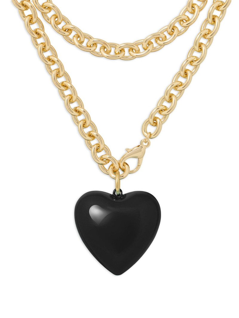 ROXANNE ASSOULIN Big Puffy Heart Charm necklace outlook