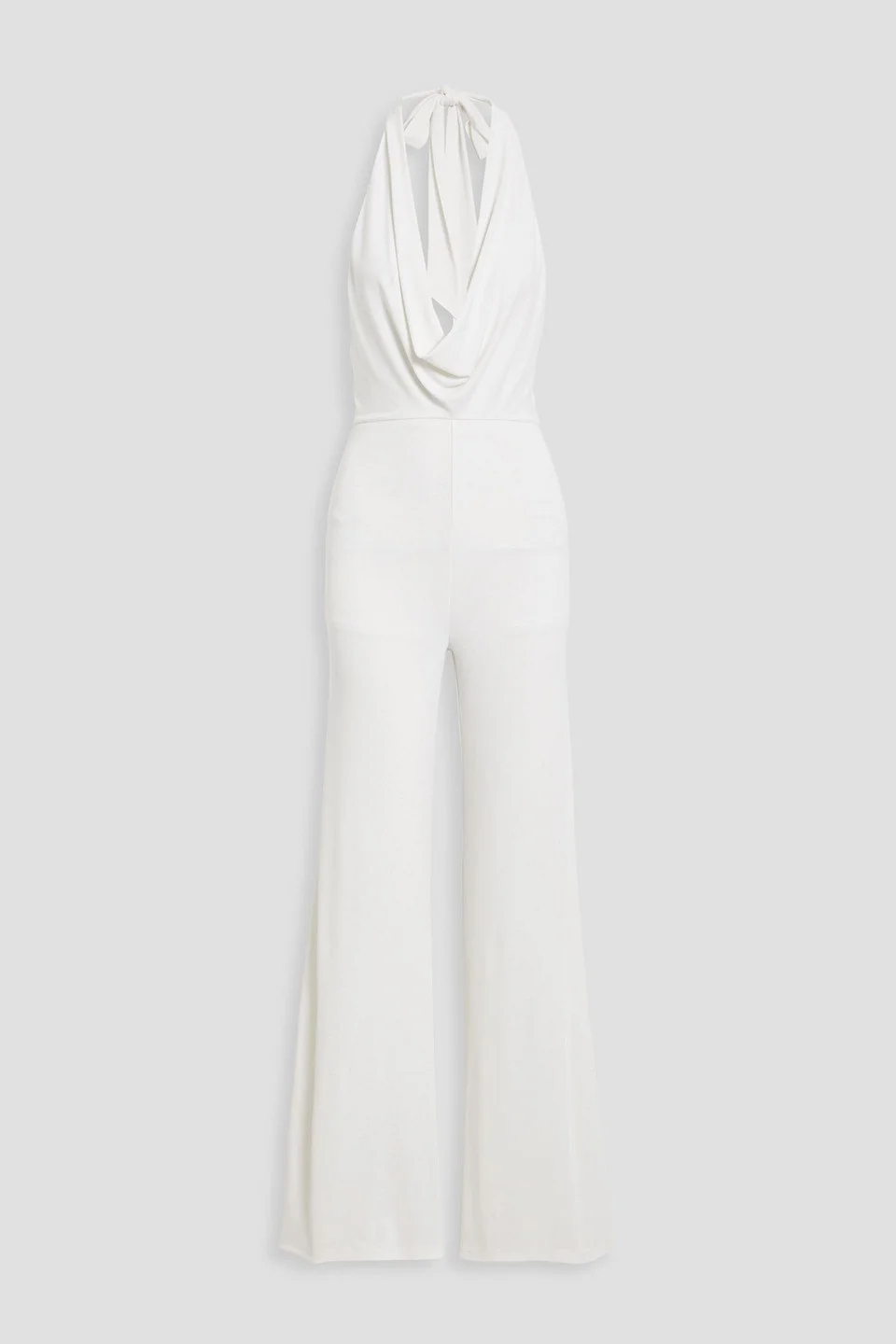 Colby draped jersey halterneck wide-leg jumpsuit - 1