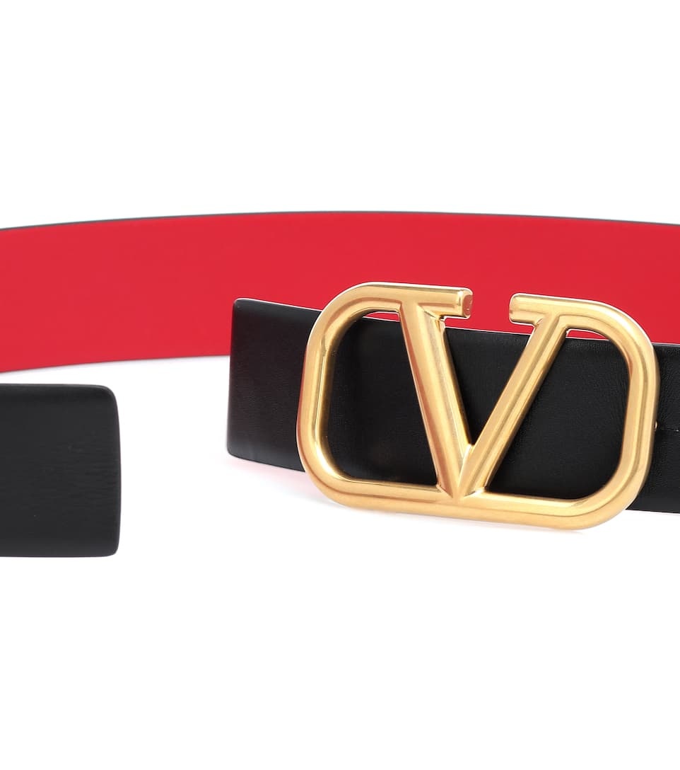 VLogo Signature reversible leather belt - 3