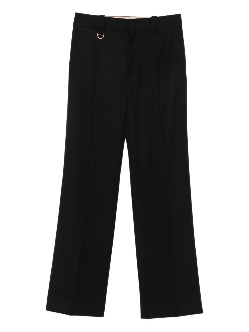 ring-detail trousers - 1