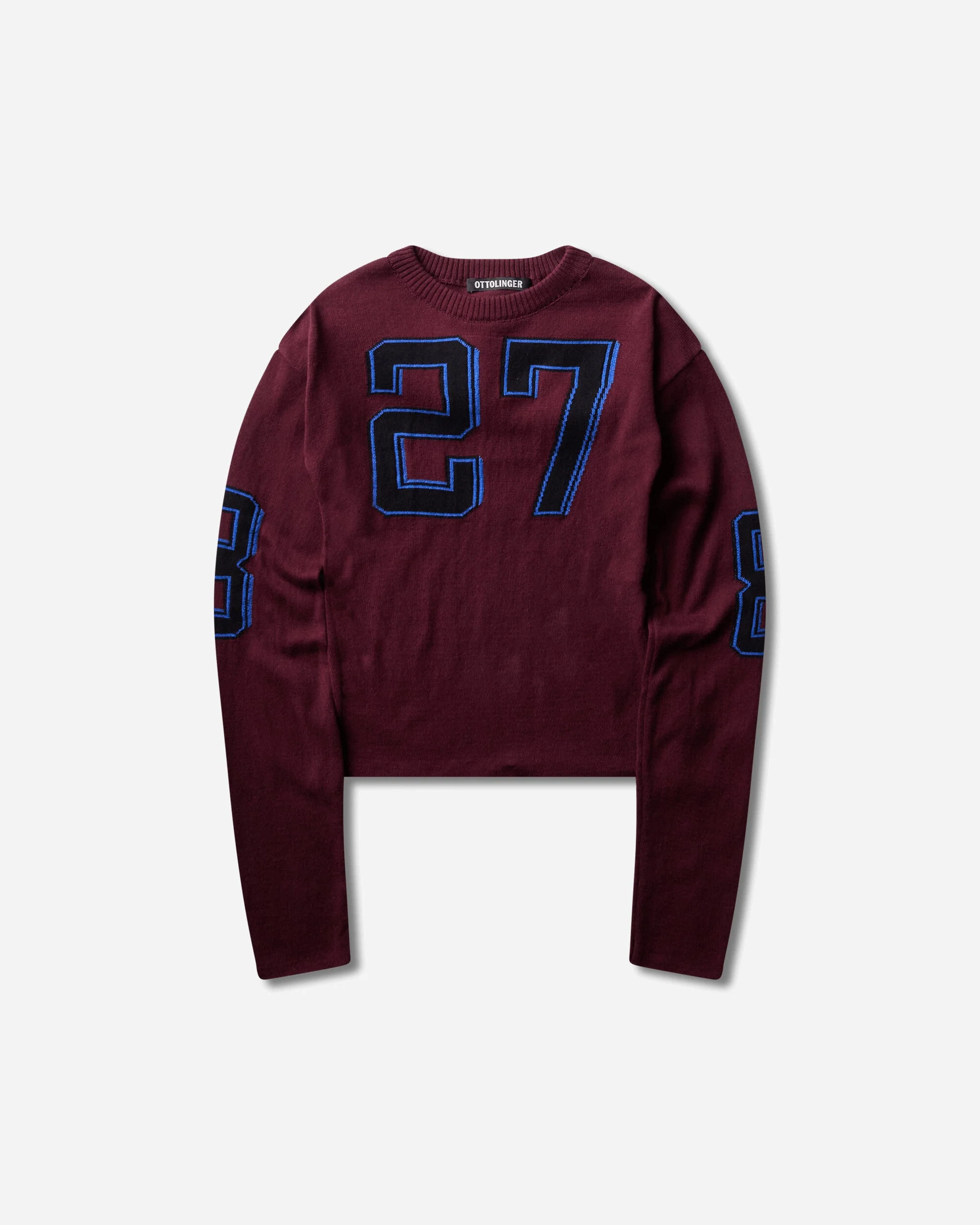 Women's Team Otto Jacquard Longsleeve Top Burgundy - 1