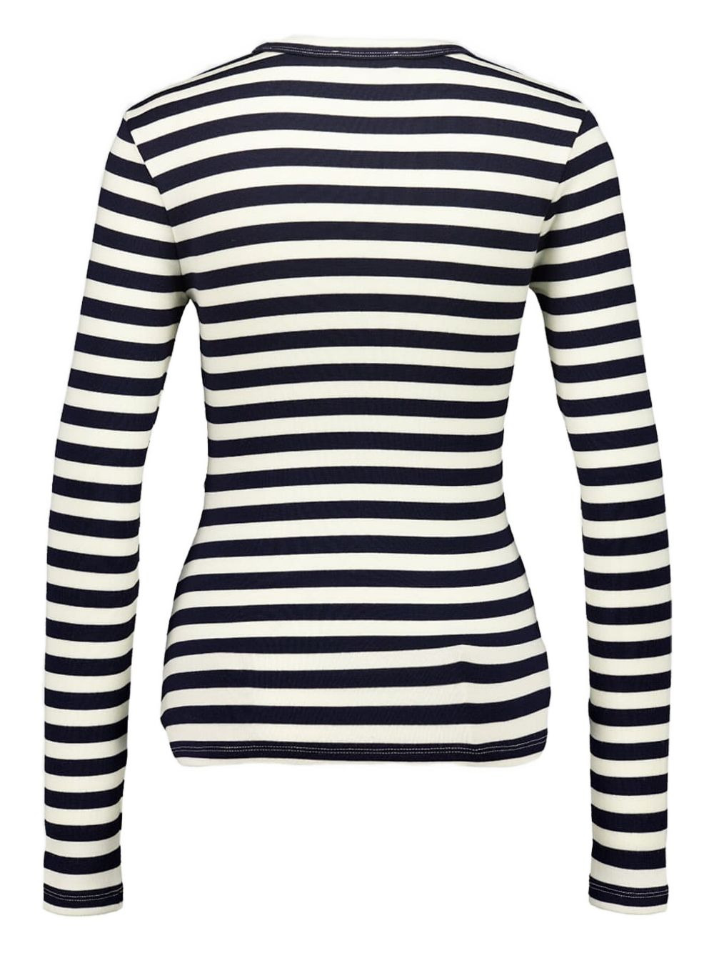 striped button-detail top - 2