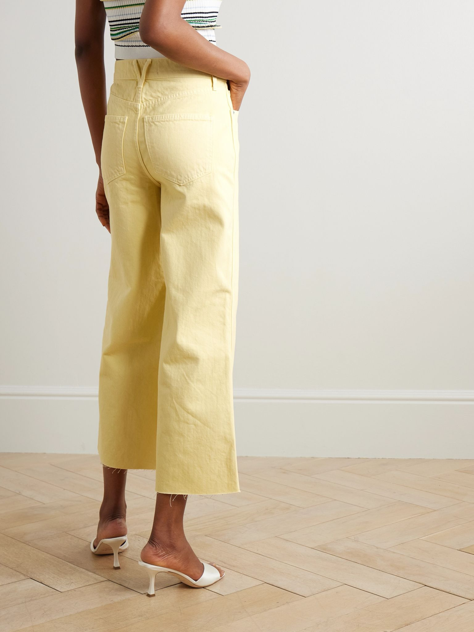 Taylor high-rise flared jeans Yellow - 4
