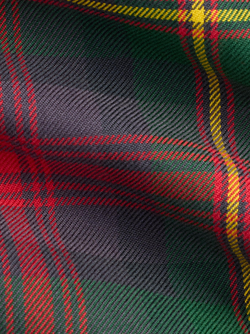 Men's Plaid Cotton Flannel Shirt - Green Red Multi 6