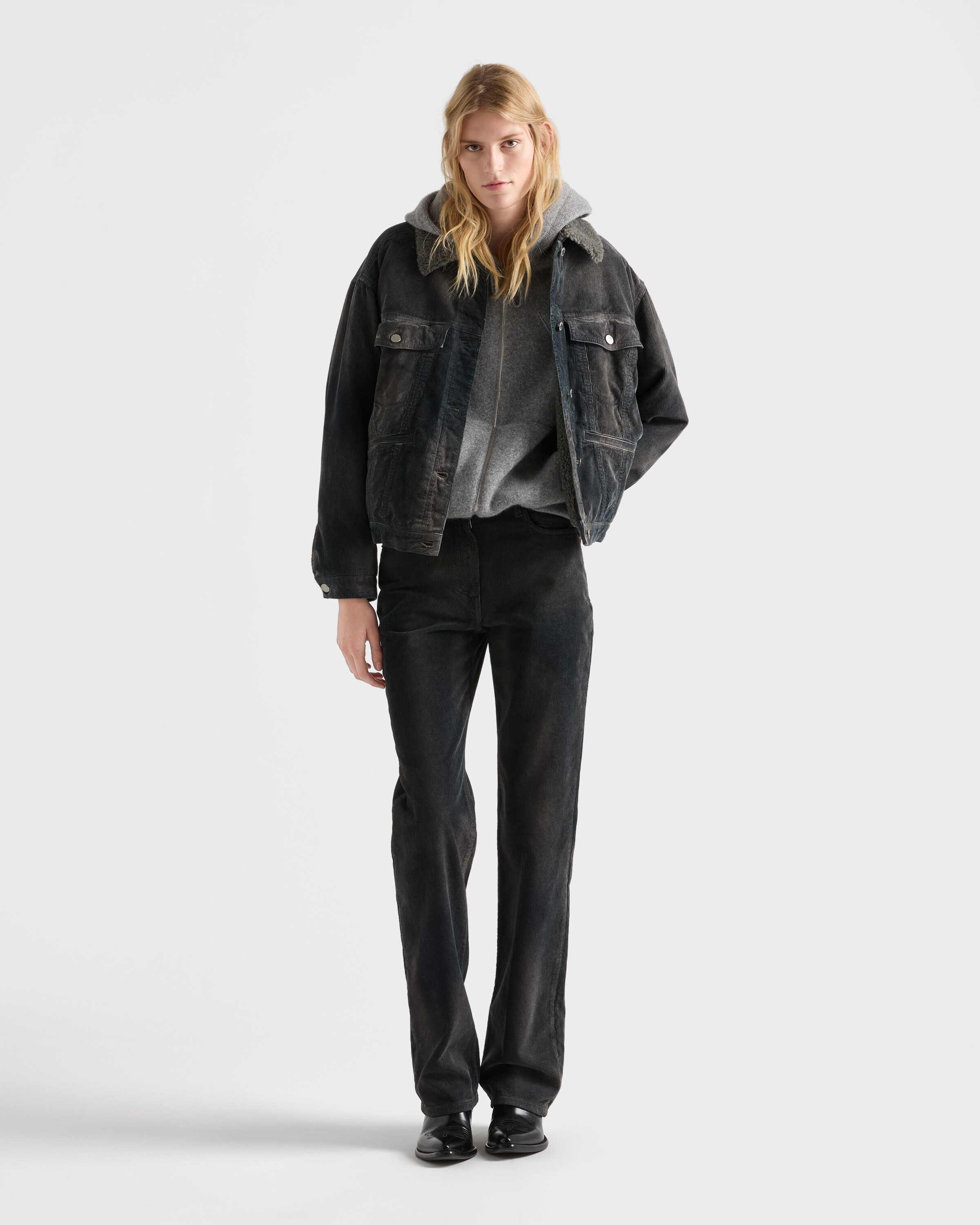 Corduroy blouson jacket - 2