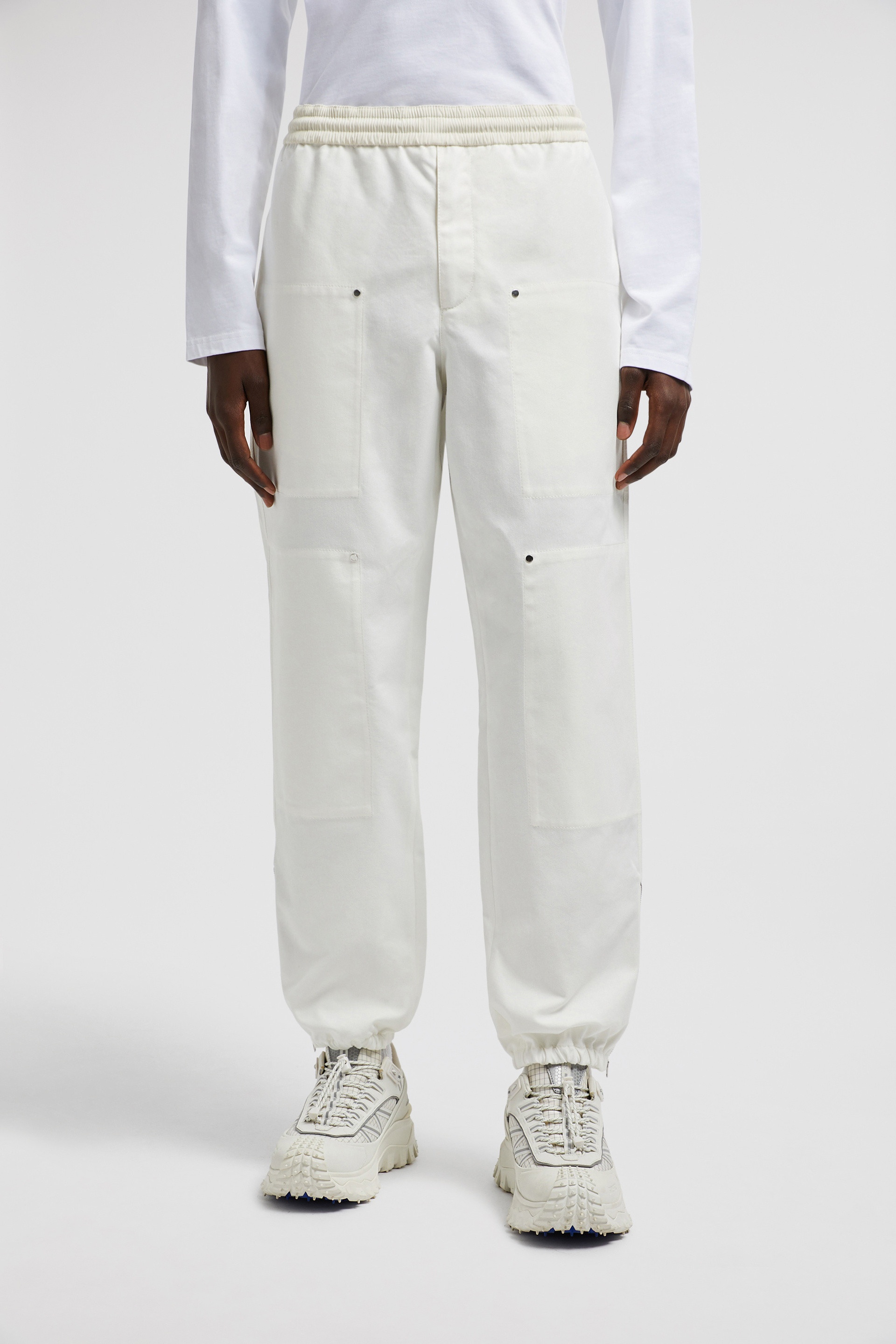 Embroidered Logo Cotton Jogging Pants - 3