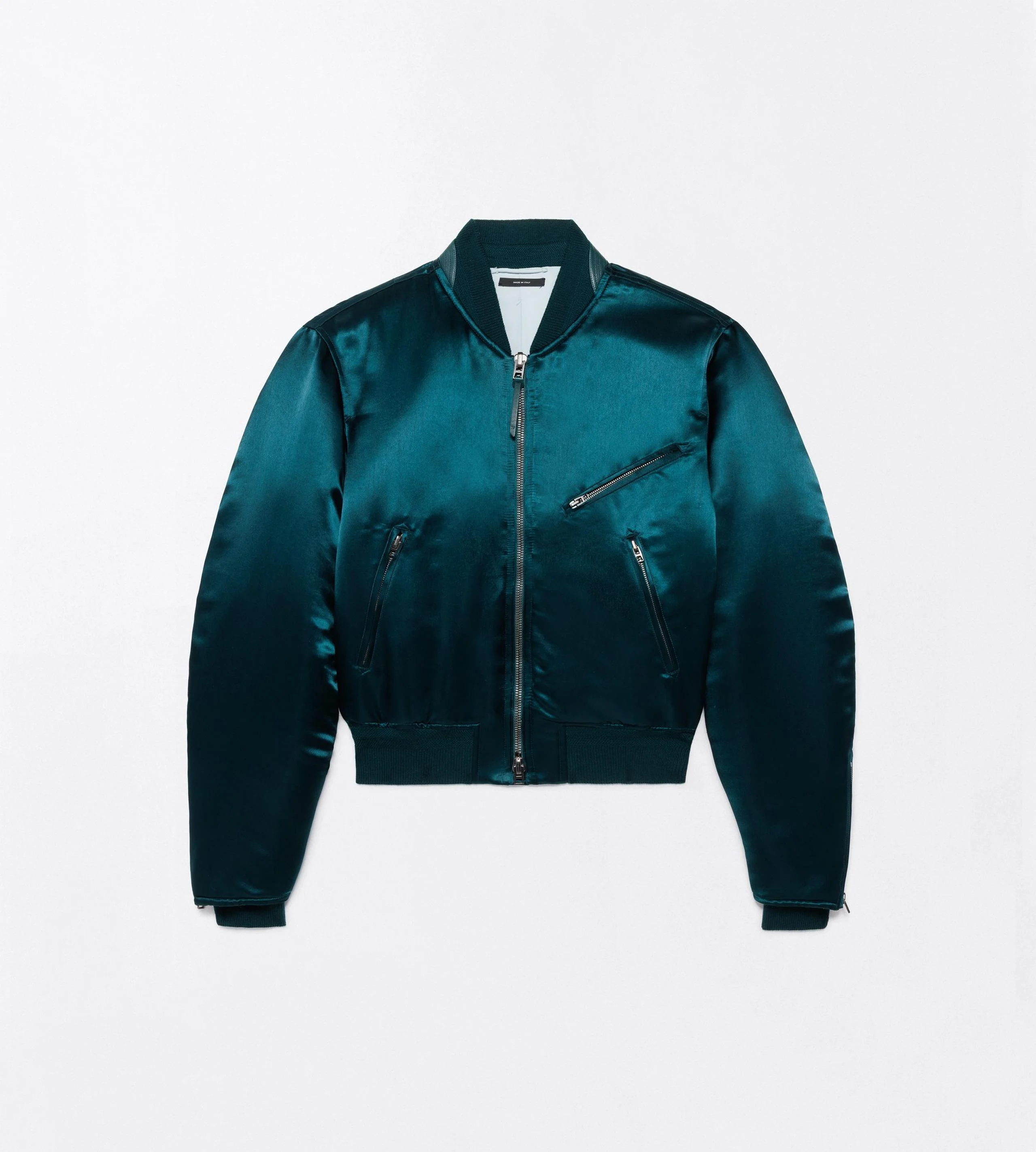 VINTAGE ACETATE BOMBER WITH BIKER DETAILS - 1