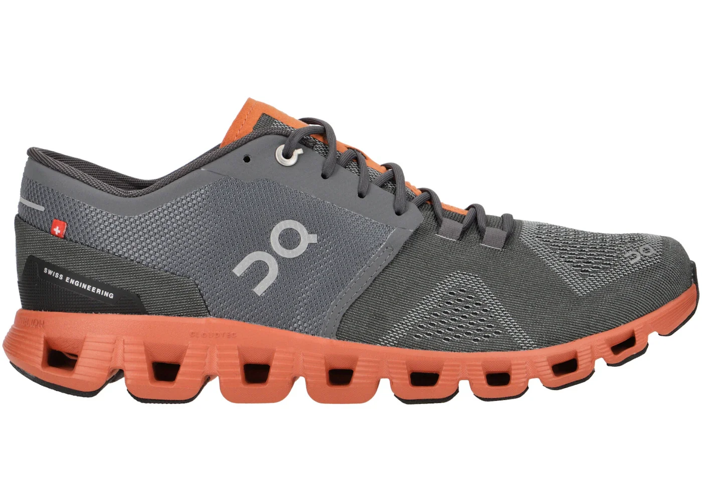 On Running Cloud X Rust Rock Grey - 1