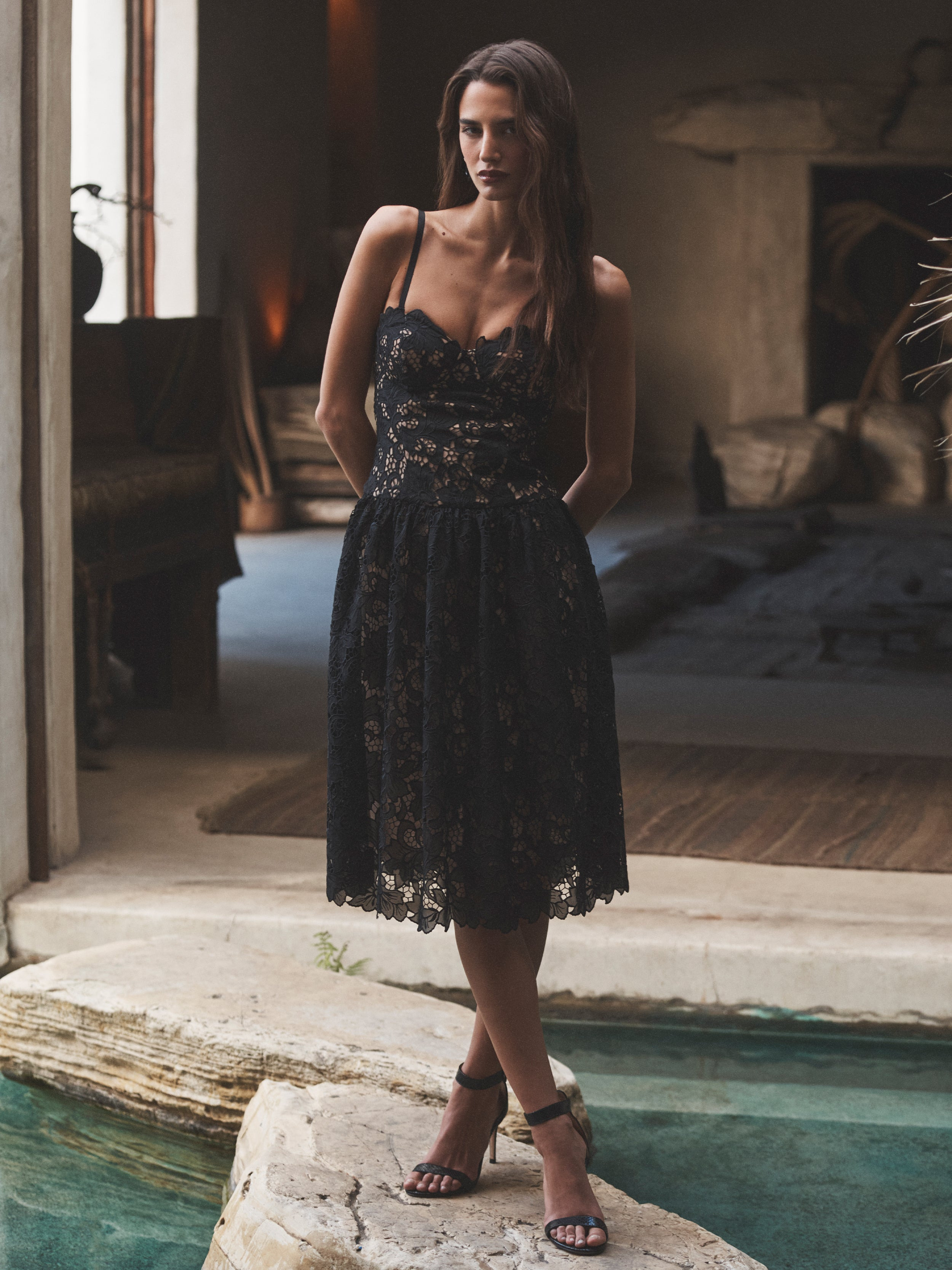 Flyn Lace Midi Dress - 3