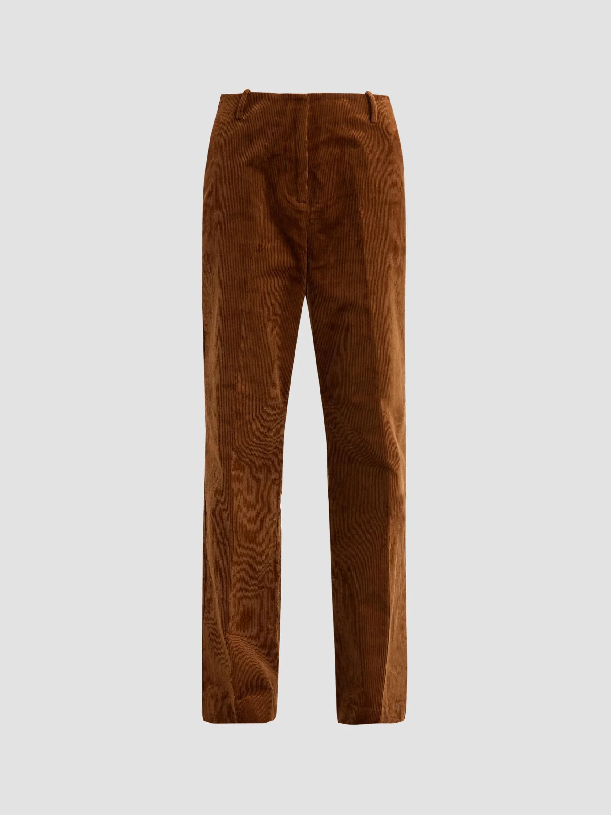 Women's Corduroy Low Crotch Pants - Tortoise Shell - 1