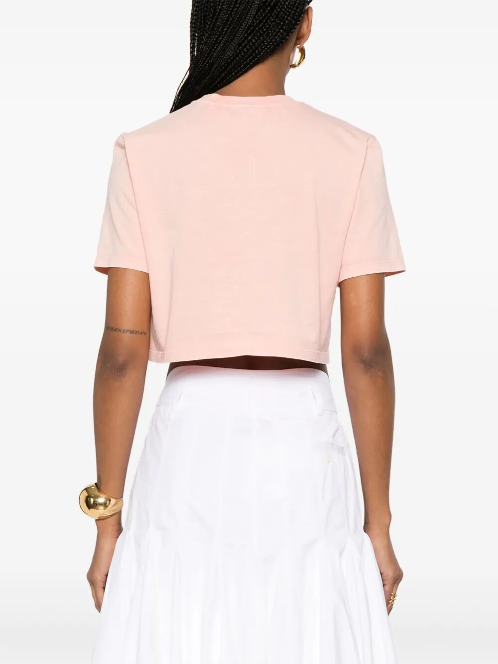 3d Fendi Roma Cropped T-Shirt - 3