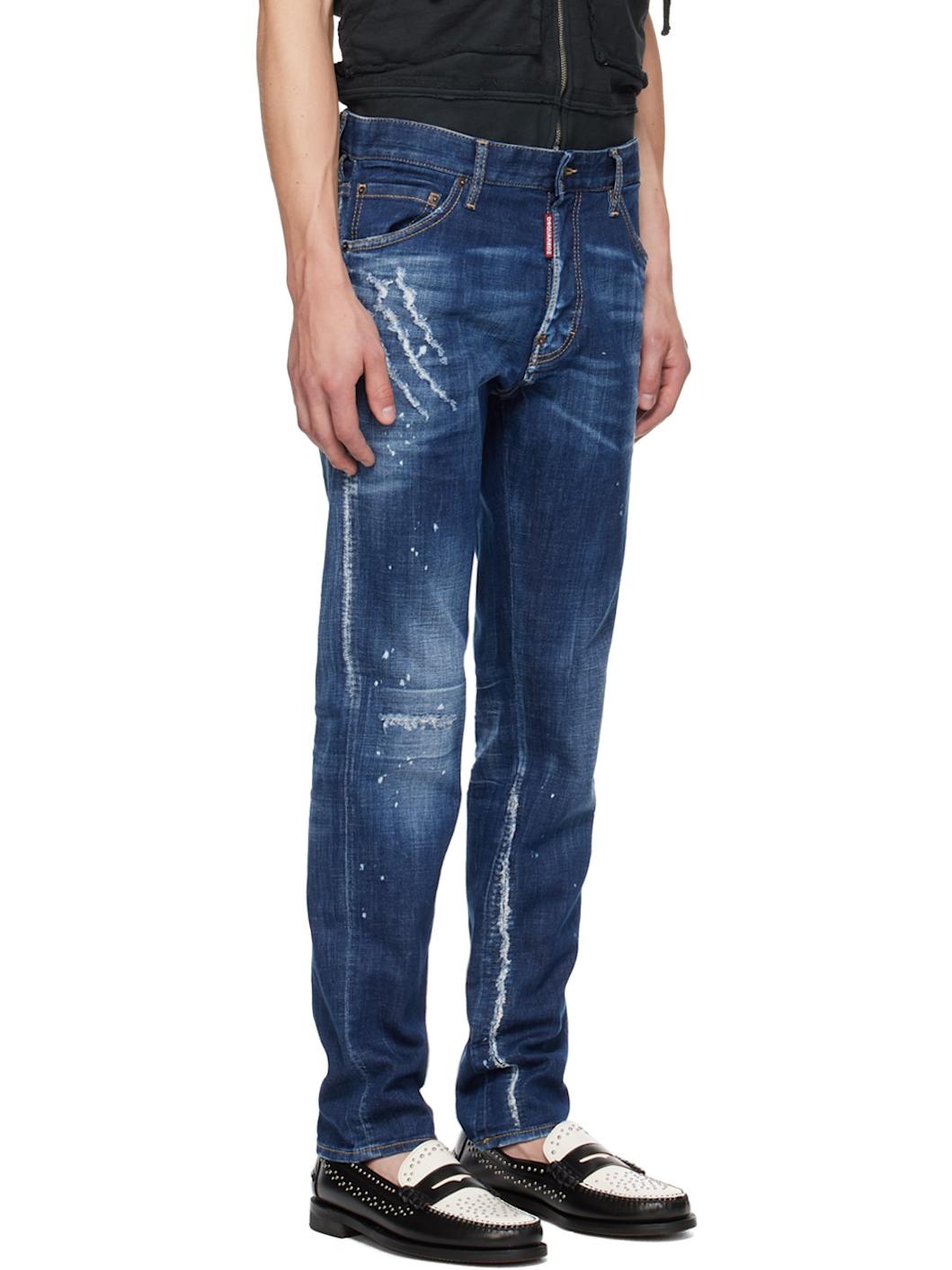 Blue Dark Clean Wash Cool Guy Jeans - 2
