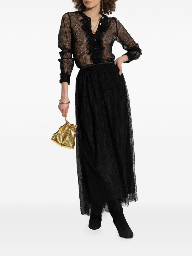 ULLA JOHNSON lace-detailing midi skirt outlook