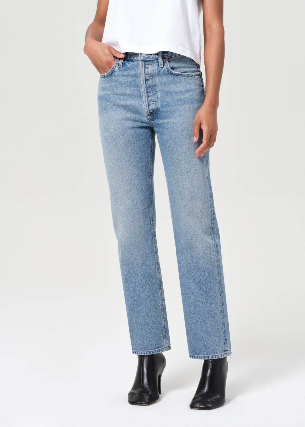 90'S PINCH WAIST HIGH RISE STRAIGHT IN STAGE - 4